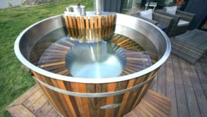 wooden hot tub